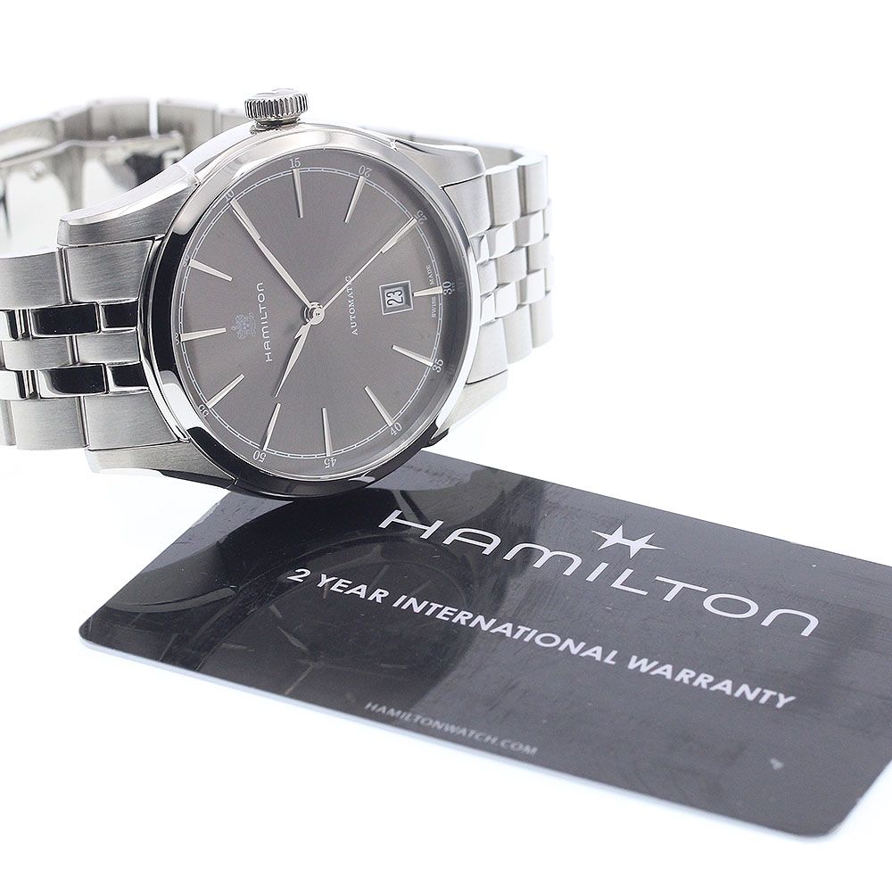  ハミルトン HAMILTON H424151 ジャズマスター デイト 自動巻き メンズ 保証書付き_940281 フーディー 自動巻き時計 腕時計(アナログ)