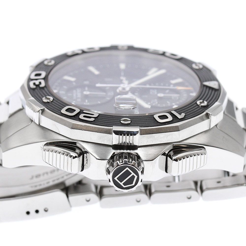  タグホイヤー TAG HEUER CAJ2110 アクアレーサー デイト クロノグラフ 自動巻き メンズ _938638 中綿アウター 自動巻き時計 腕時計(アナログ)