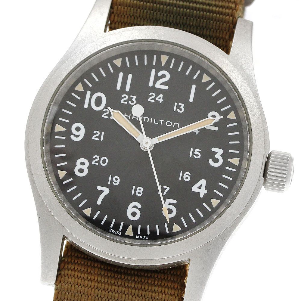 ハミルトン HAMILTON H694390 カーキ フィールド　メカニカル 手巻き メンズ _941946