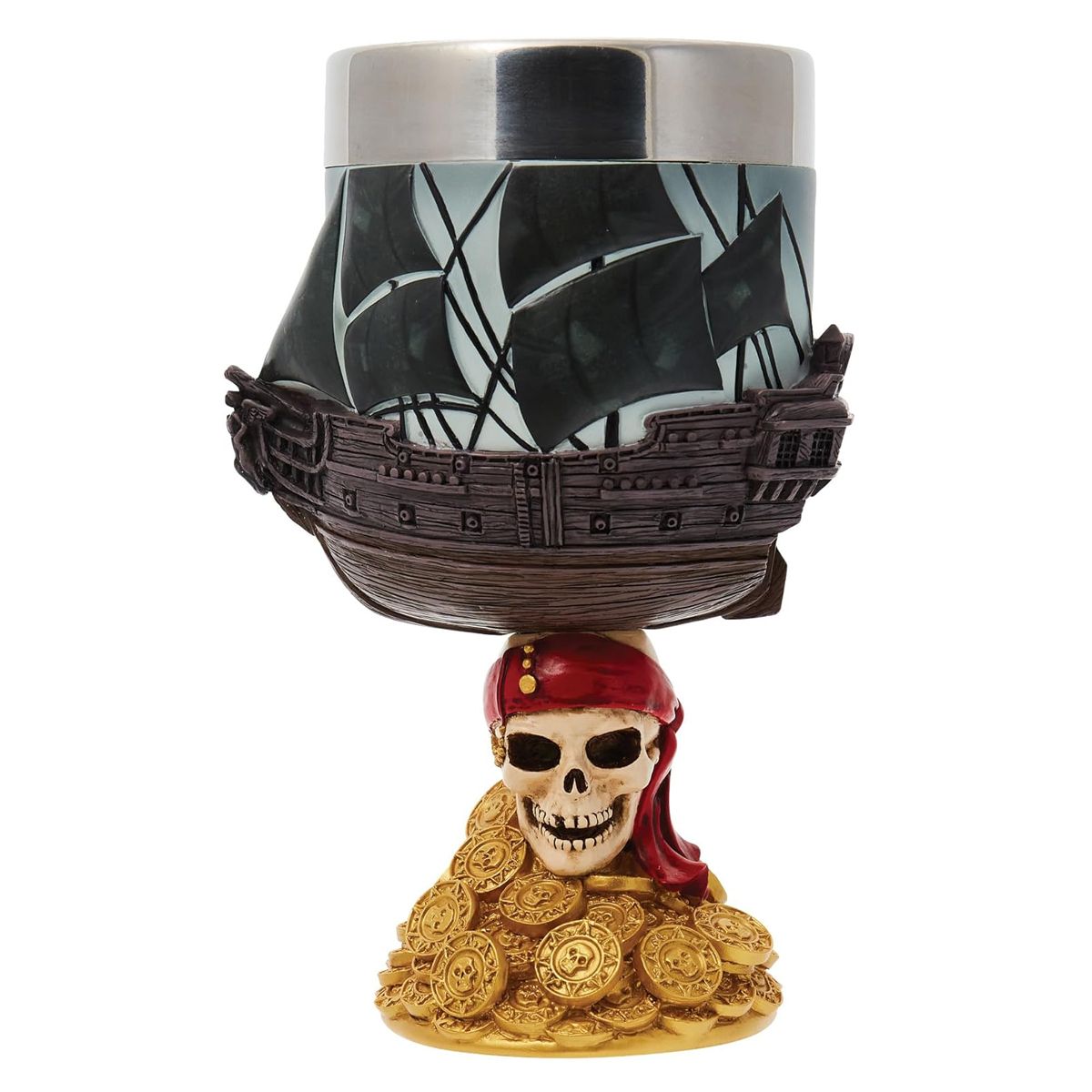 エネスコ enesco ディズニーショーケース Disney Showcase パイレーツ オブ カリビアン ゴブレット 置物 オブジェ 飾り 6014854 海賊 骸骨 スカル インテリア