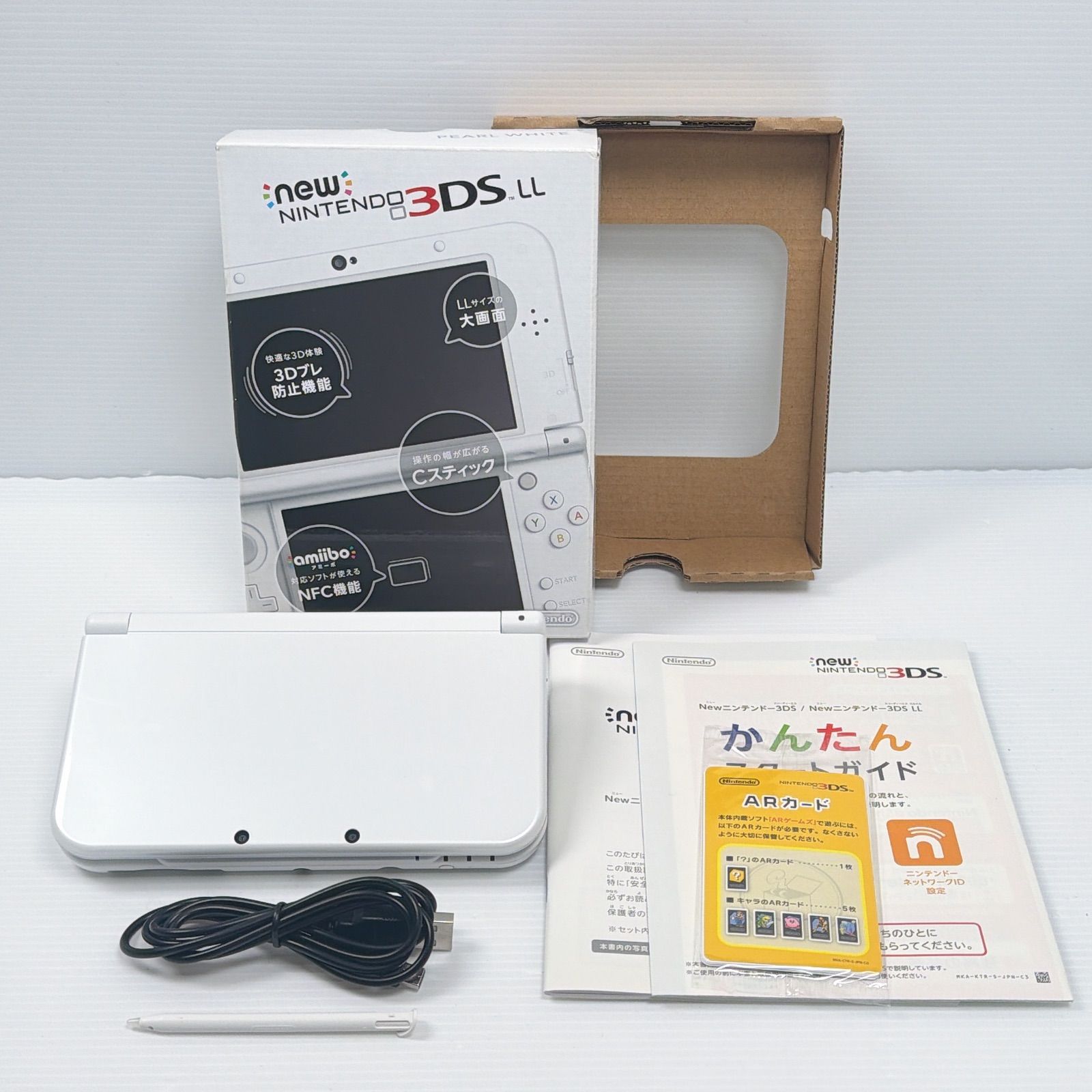 極美品 New ニンテンドー 3DSLL パールホワイト 上画面IPS液晶 極美品 New ニンテンドー 3DSLL パールホワイト 上画面IPS液晶