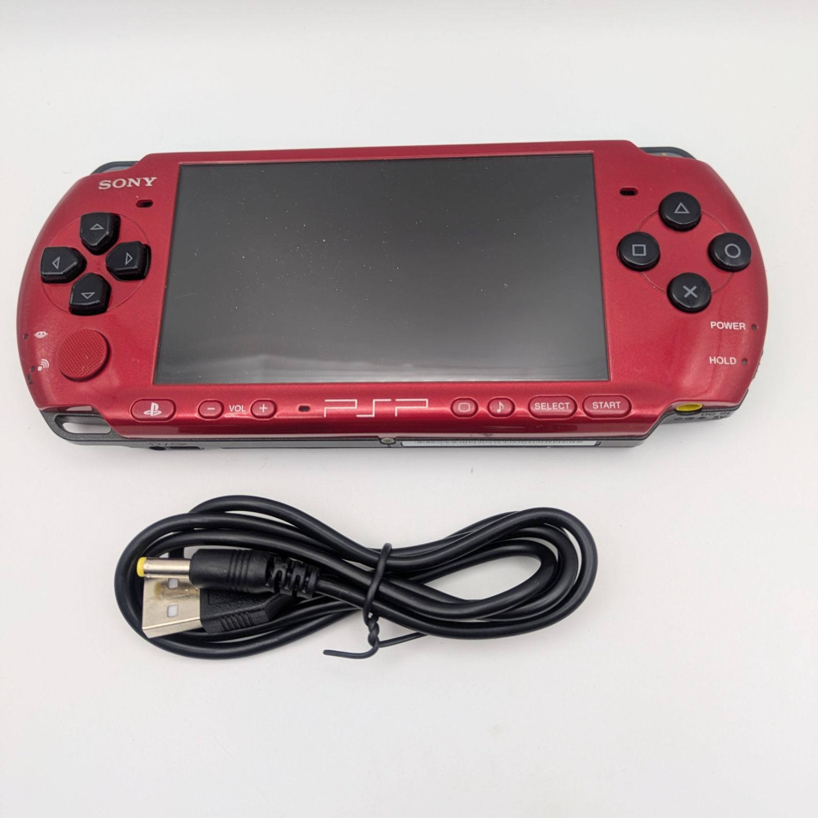 動作品 PSP プレイステーション ポータブル バリュー パック レッド ブラック PSPJ 30026 本体