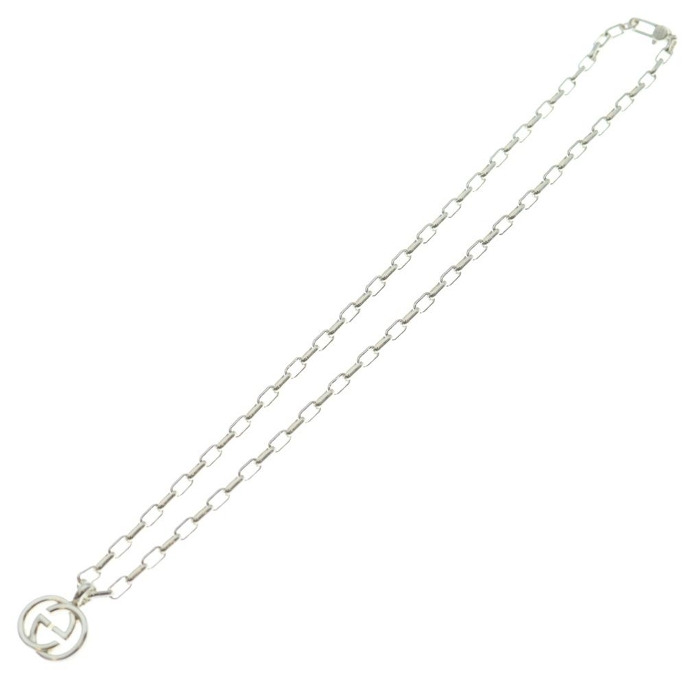 GUCCI (グッチ) インターロッキングG シルバー チェーン ネックレス