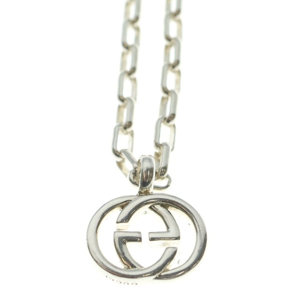 GUCCI (グッチ) インターロッキングG シルバー チェーン ネックレス
