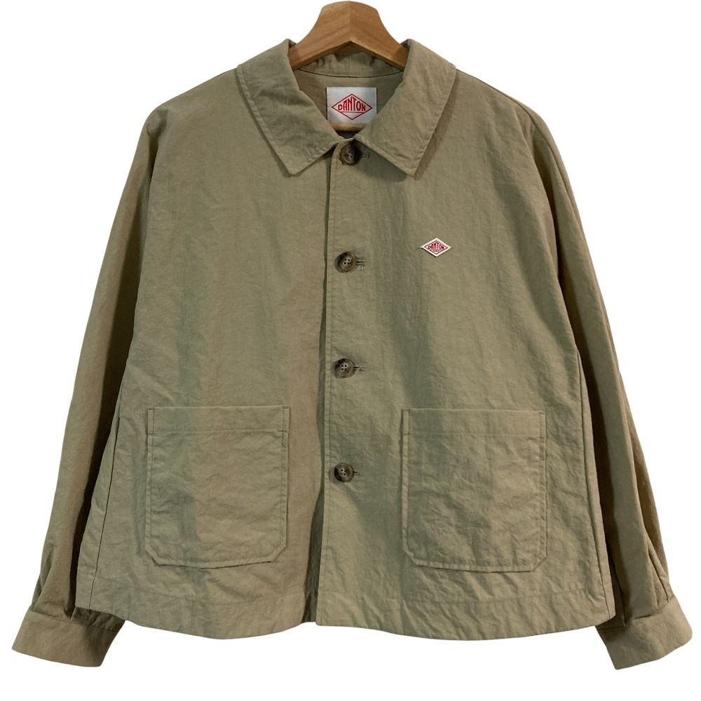 美品 DANTON ダントン ナイロンオックス バックギャザー ショート