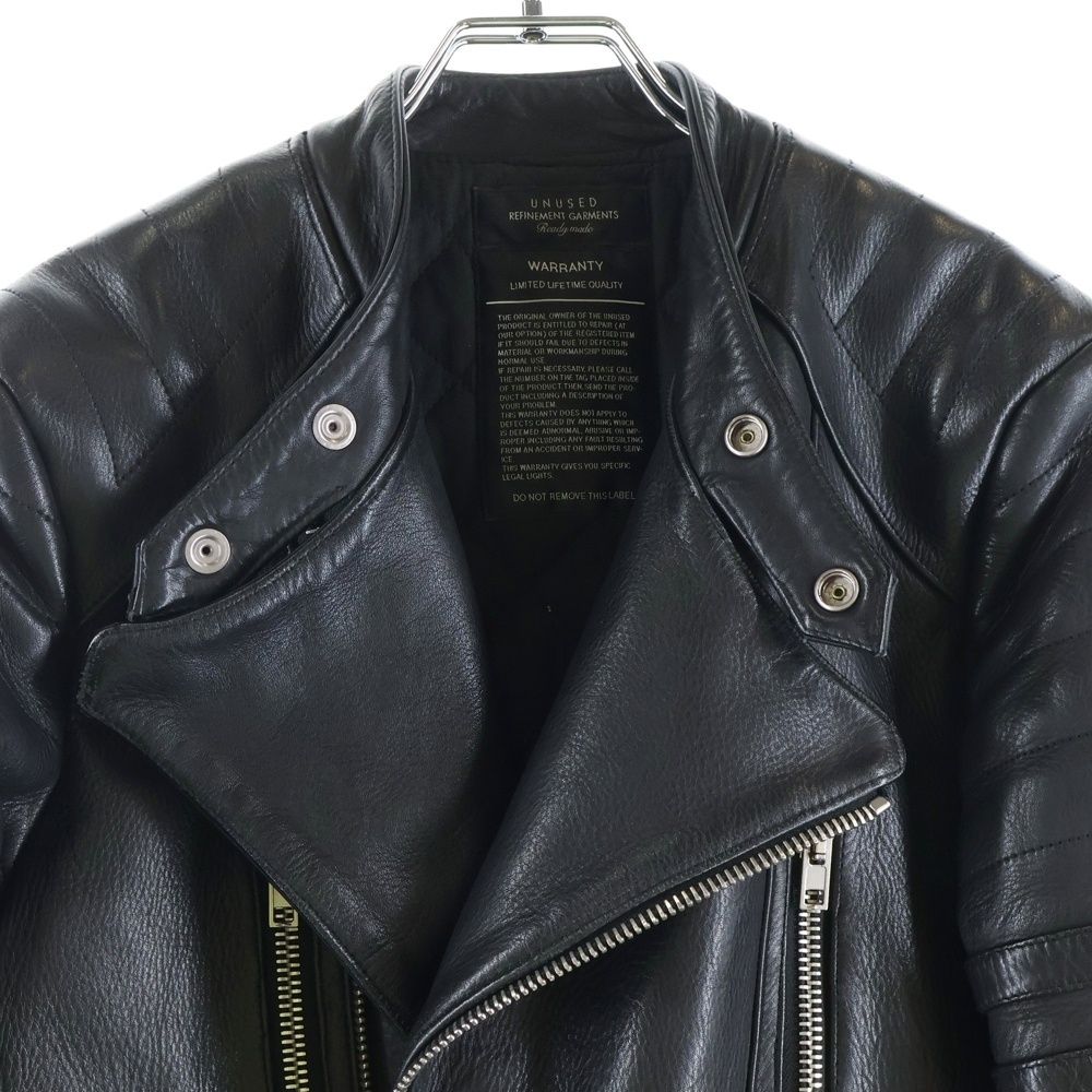 UNUSED (アンユーズド) 15AW カウレザー セミダブルライダース 裏地 