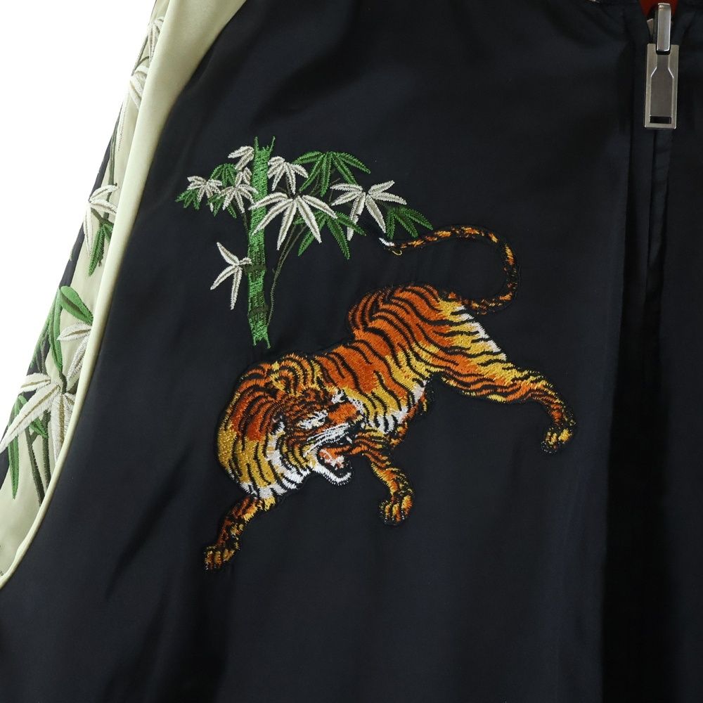 GUCCI (グッチ) タイガードラゴン刺繍 リバーシブル スカジャン