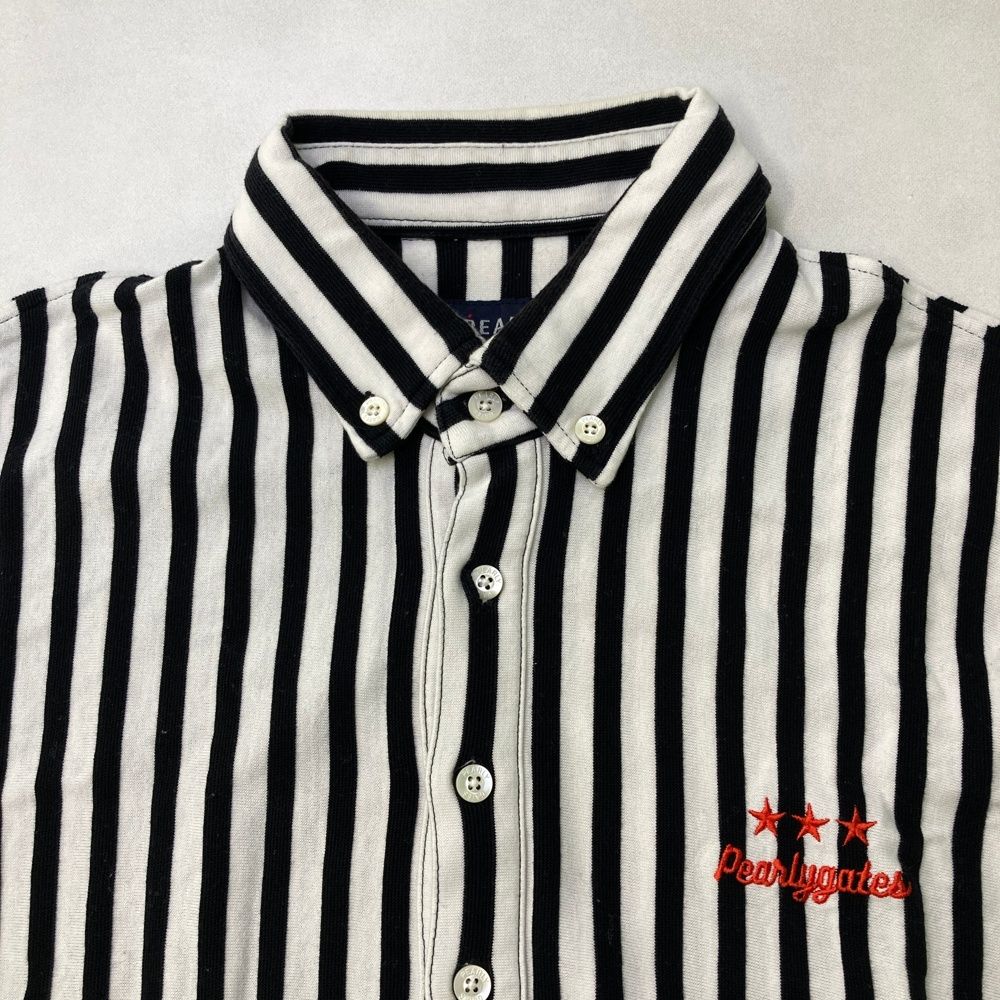 サイズ：4 PEARLY GATES パーリーゲイツ 長袖ポロシャツ ボタンダウン