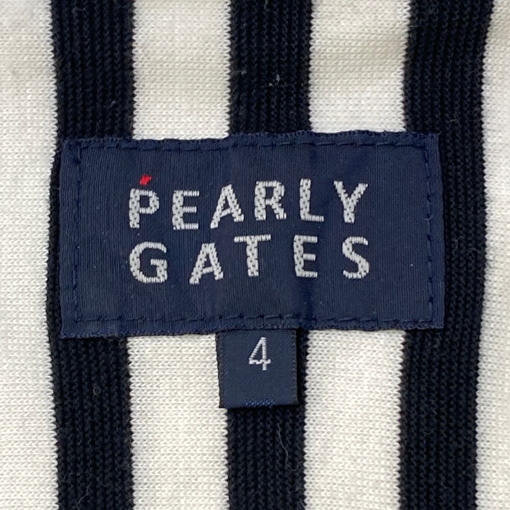 サイズ：4 PEARLY GATES パーリーゲイツ 長袖ポロシャツ ボタンダウン