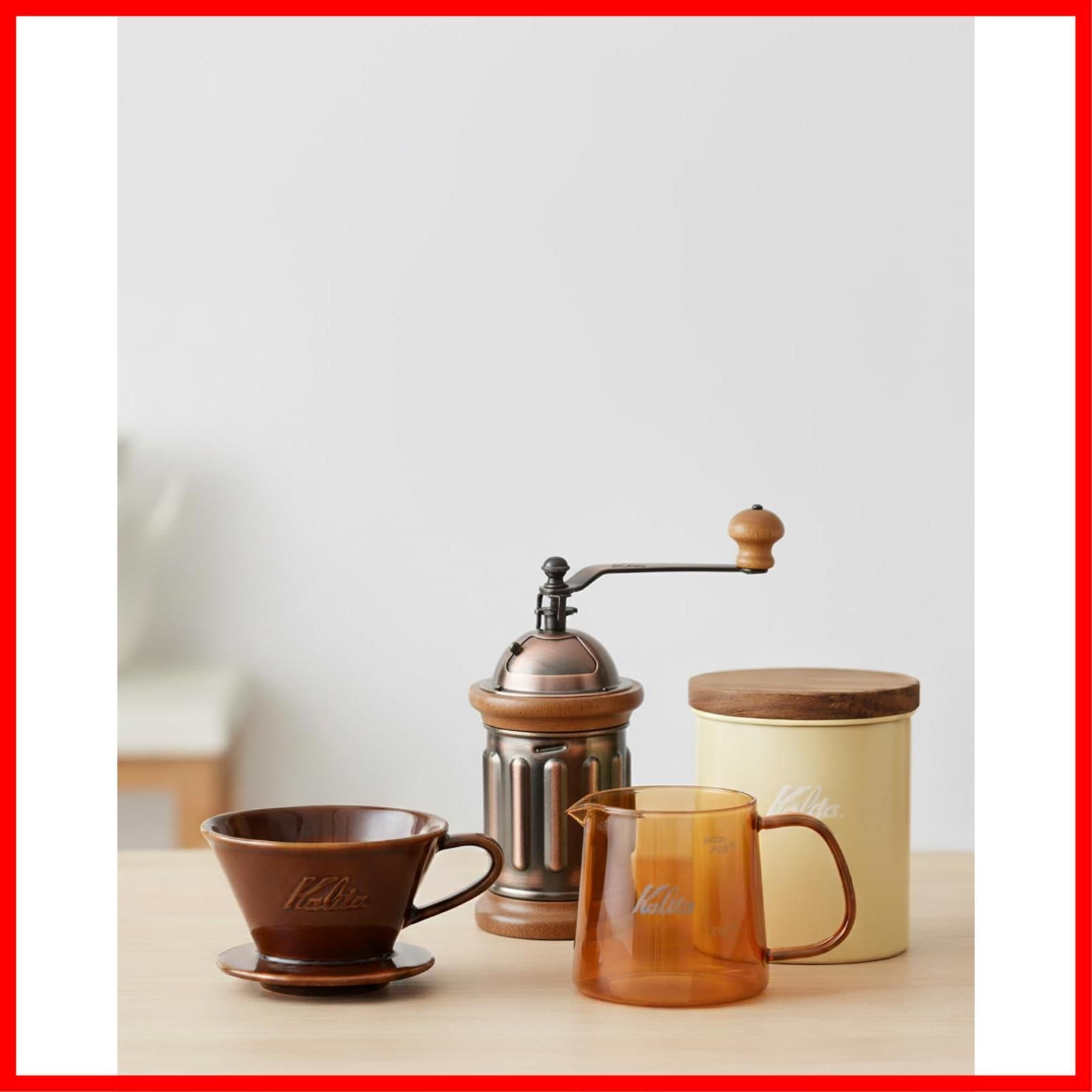 木製 粒度の安定性が高いアルミ製グラインダー KH 5 ac コーヒーミル 粗さ調整 手挽きコーヒーミル ミル Kalita グラインダー 手動 プレゼント カリタ ギフト 贈り物 42224