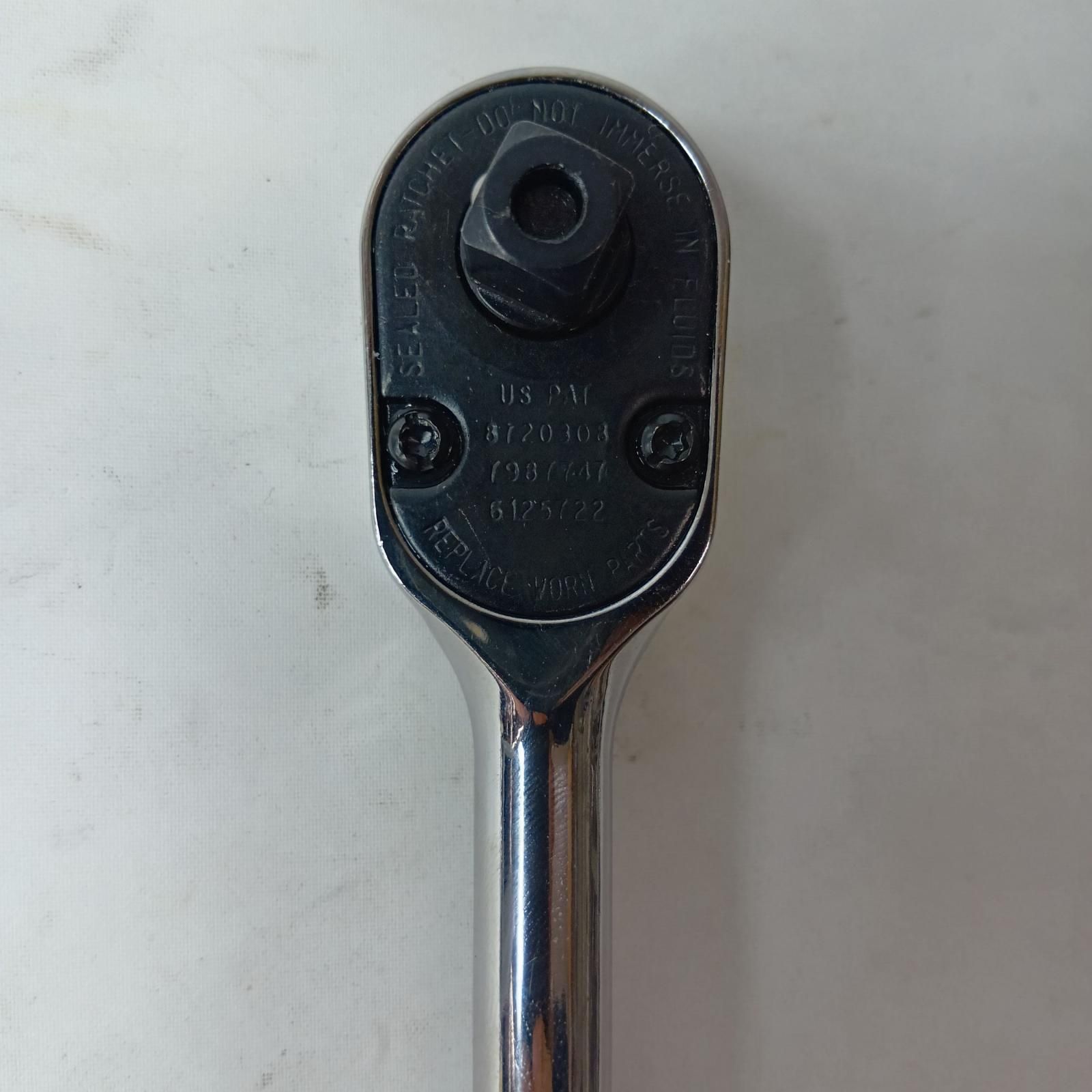  Snap-on スナップオン 3|8 SQクイックリリースラチェット FR 80 シルバー ラチェットハンドル スパナ レンチ