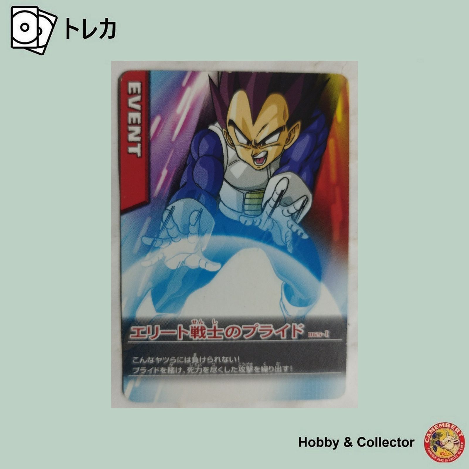 エリート戦士のプライド 065-I ドラゴンボールZ データカードダス 