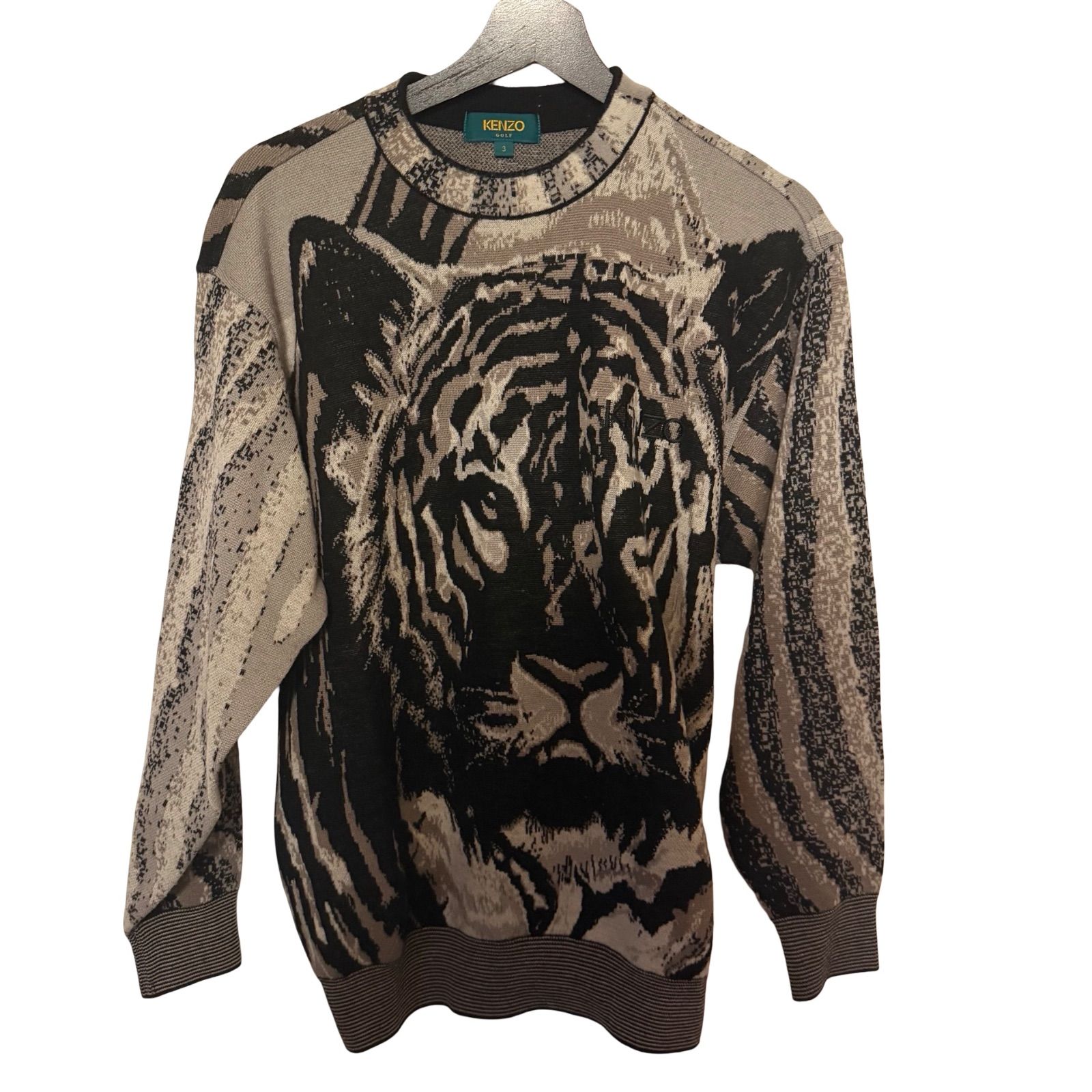 KENZO GOLF ヴィンテージニット古着 タイガー 派手 ジャパン