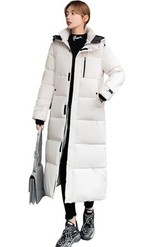BryQrvy ベンチコート 中綿 ダウンコート 冬ダウンコートレディース ロングコート 中綿コート レディース 秋冬 フード付き 長め 膝下 大きいサイズ おしゃれ 中綿入り 厚手 アウター バイク アウトドア 防寒po 66582 a 60