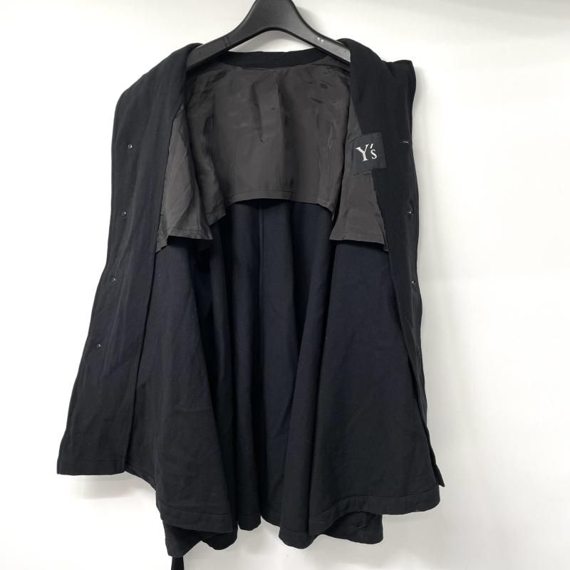 【中古】00s Ys Yohji Yamamoto ハーフコート サイズ表記なし ブラック ▲状態考慮[17][240017749478] 中古】00s Ys Yohji Yamamoto ハーフコート サイズ表記なし ブラック