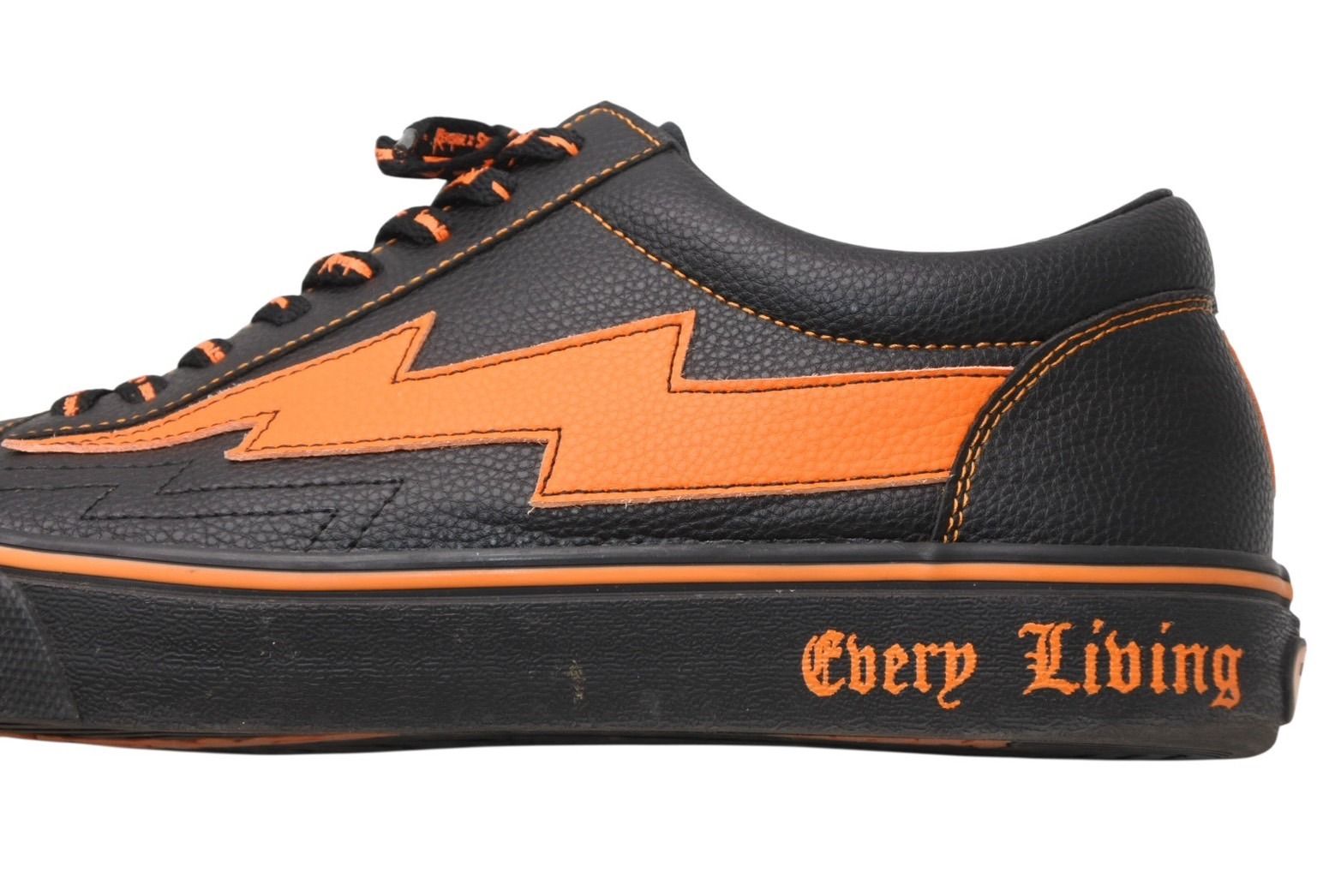 RevengeStorm×Vlone リベンジストーム ヴイローン スニーカー ブラック オレンジ 合成皮革 サイズ 13 中古 良品 4b012018 RevengeStorm×Vlone リベンジストーム ヴイローン スニーカー ブラック