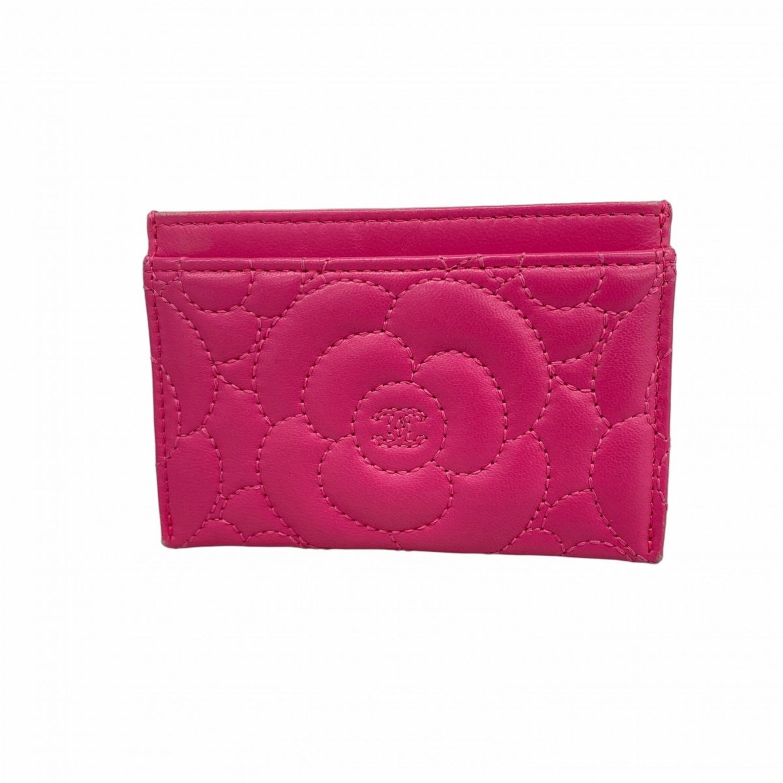CHANEL シャネル 財布 ラムスキン カメリア ケース ピンク 6dd5265】シャネル 長財布 カメリア ラムスキン ピンク ゴールド金具