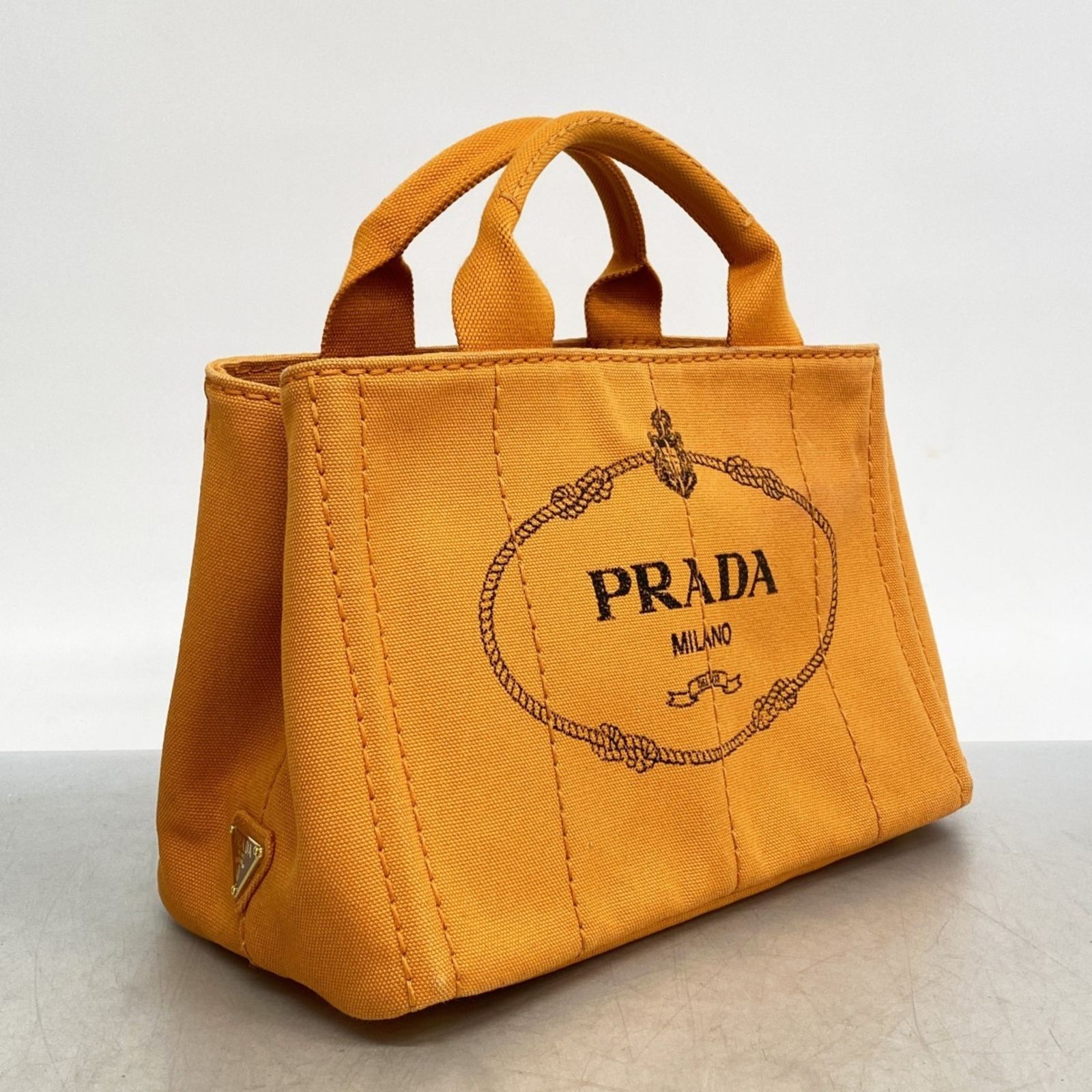 プラダ(Prada) プラダ トートバッグ カナパ キャンバス オレンジ