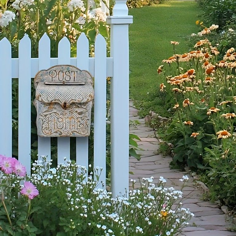  レトロでおしゃれ ヴィンテージ メタル製壁掛け郵便ポスト 玄関 庭 門柱に最適 装飾にもなる屋外用郵便受け 簡単設置 門扉 玄関 住宅設備