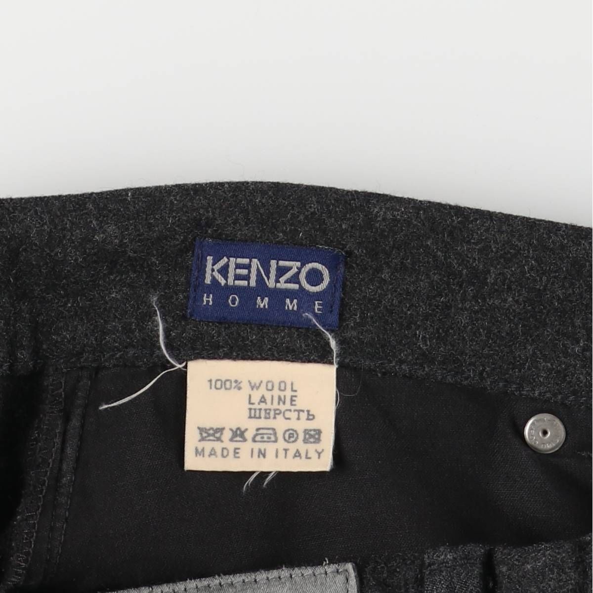 古着 80~90年代 ケンゾー KENZO HOMME ウールパンツ イタリア製 メンズ