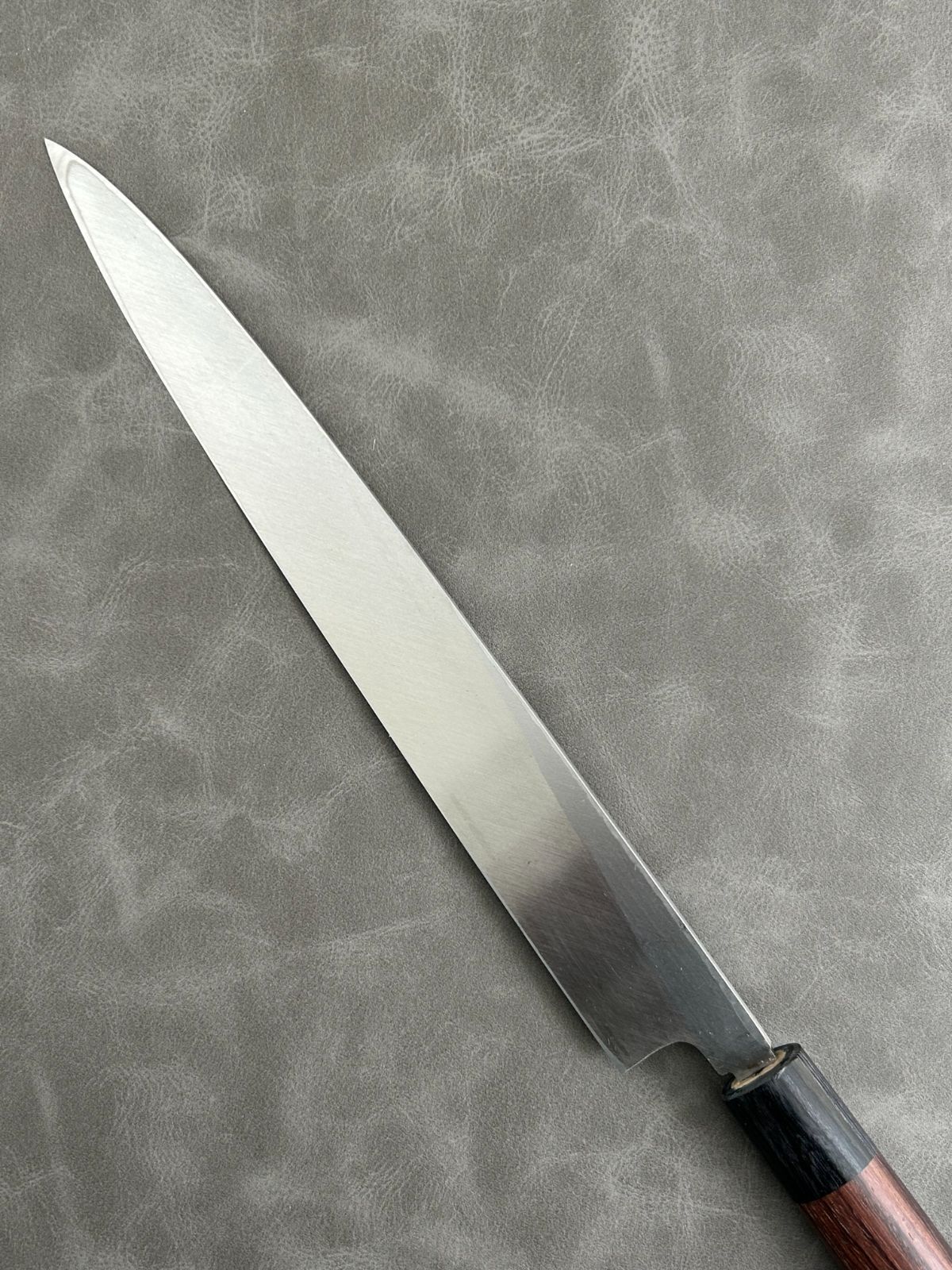 訳あり】 包丁 刺身包丁 柳刃包丁 安来鋼青紙2号 270mm 紫檀シノギ柄