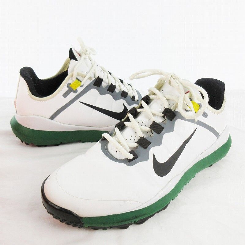Nike ゴルフシューズ ホワイト/グリーン ゴルフ シューズ グリーン」の