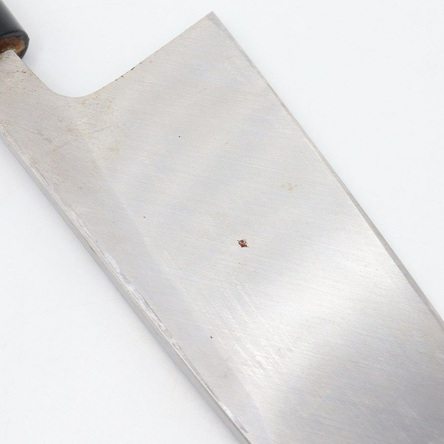 堺孝行 霞研 出刃包丁 六寸 小判型柄 刃渡り約180 mm 和包丁