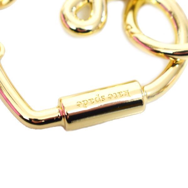 ケイトスペード キーホルダー katespade ハート フラワー メタル