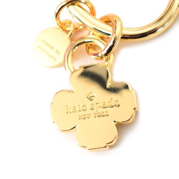 ケイトスペード キーホルダー katespade ハート フラワー メタル