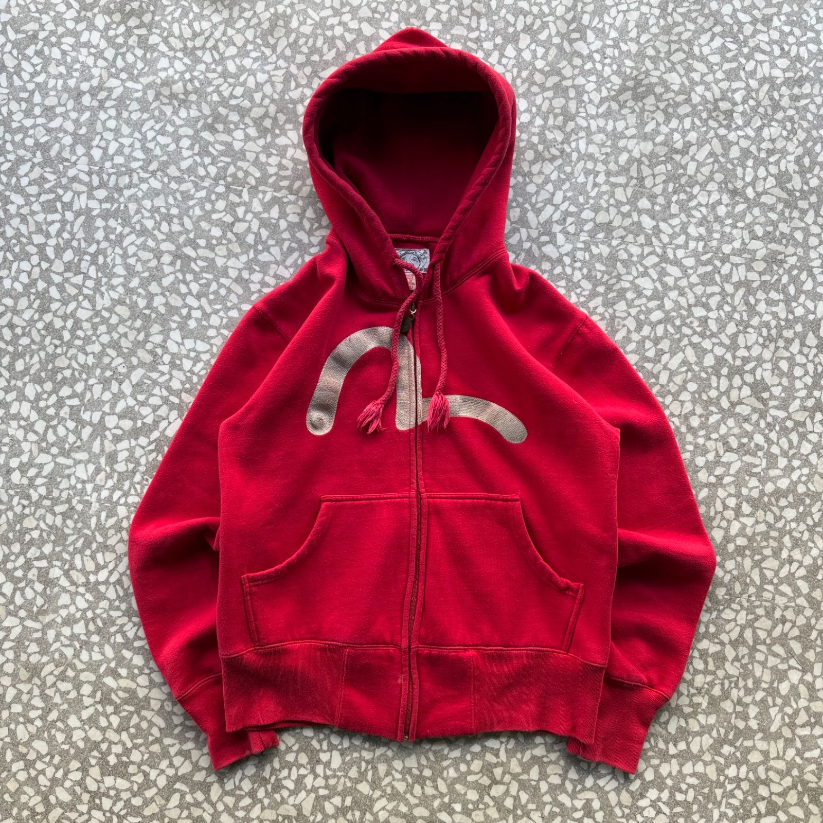 メンズ EVISU / かもめ zip hoodie エビス 肉厚ジップパーカー ビッグ 
