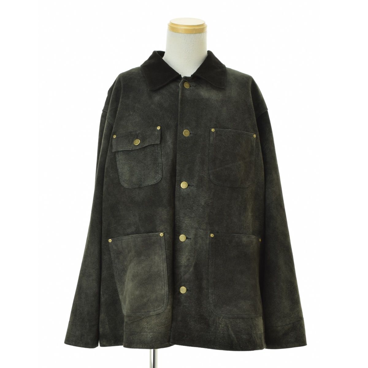 7×7/SEVENBYSEVEN】25AW 800-5225001 LEATHER MICHIGAN CHORE COAT