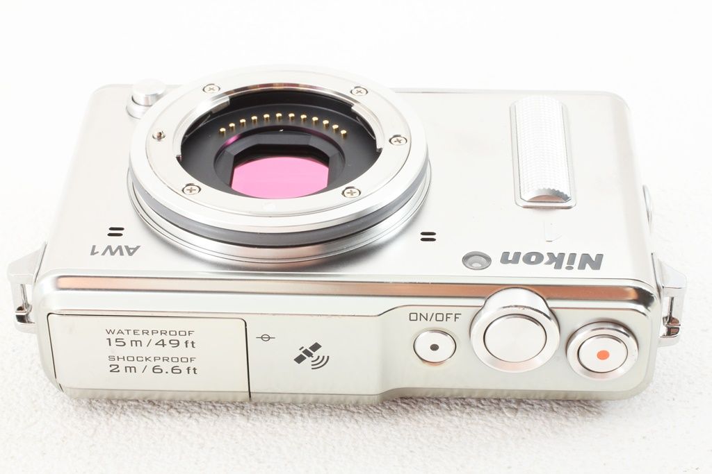 極上品 Nikon ニコン 1 AW1 ボディ シルバー ミラーレス 一眼 - メルカリ