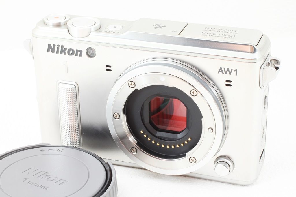 極上品 Nikon ニコン 1 AW1 ボディ シルバー ミラーレス 一眼 - メルカリ