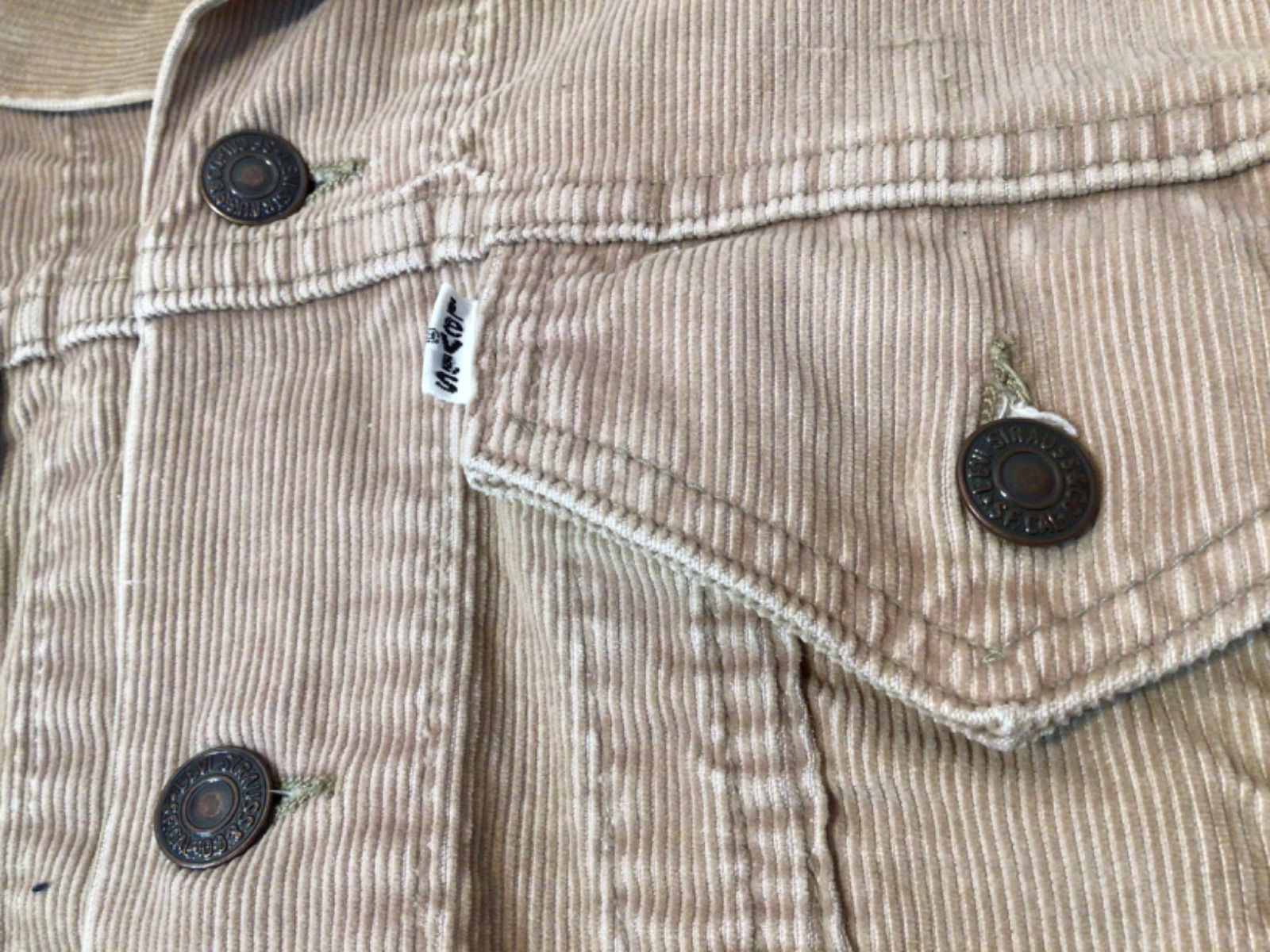Levi's コーデュロイ ジャケット 70's ボタン裏52 - メルカリ