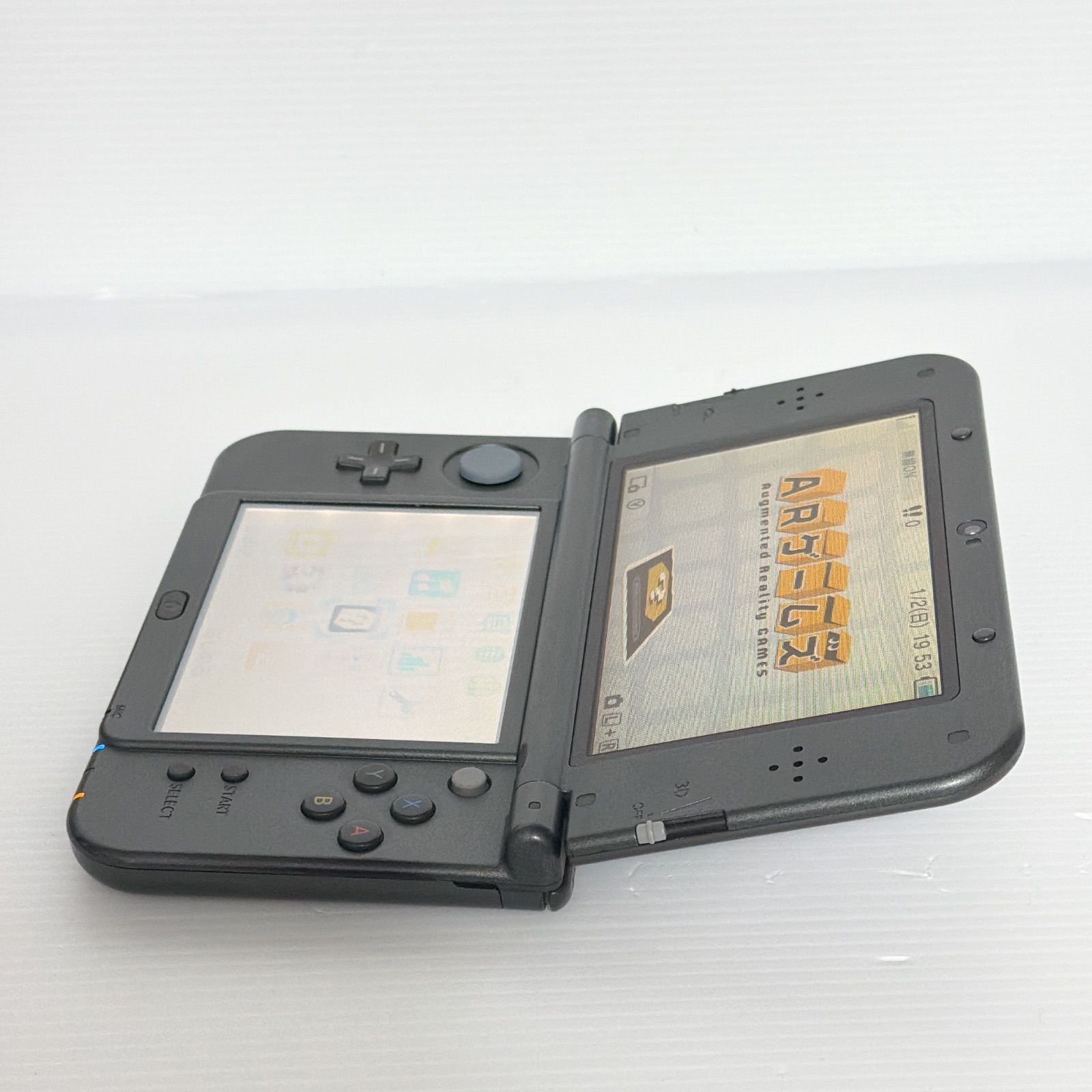 New ニンテンドー 3DSLL メタリックブラック 上画面IPS液晶 画面美品 