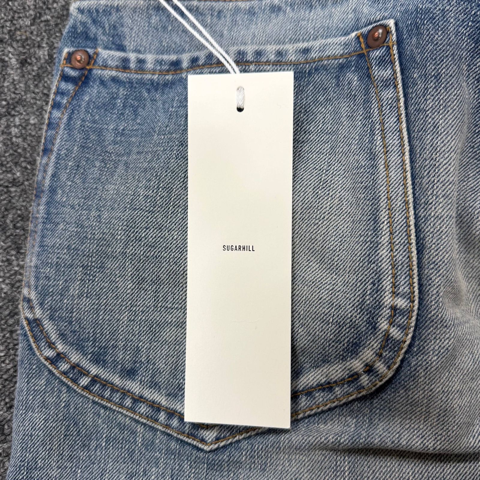 参考上代45100円 未使用 SUGARHILL 22SS Faded Bell Bottom Denim 