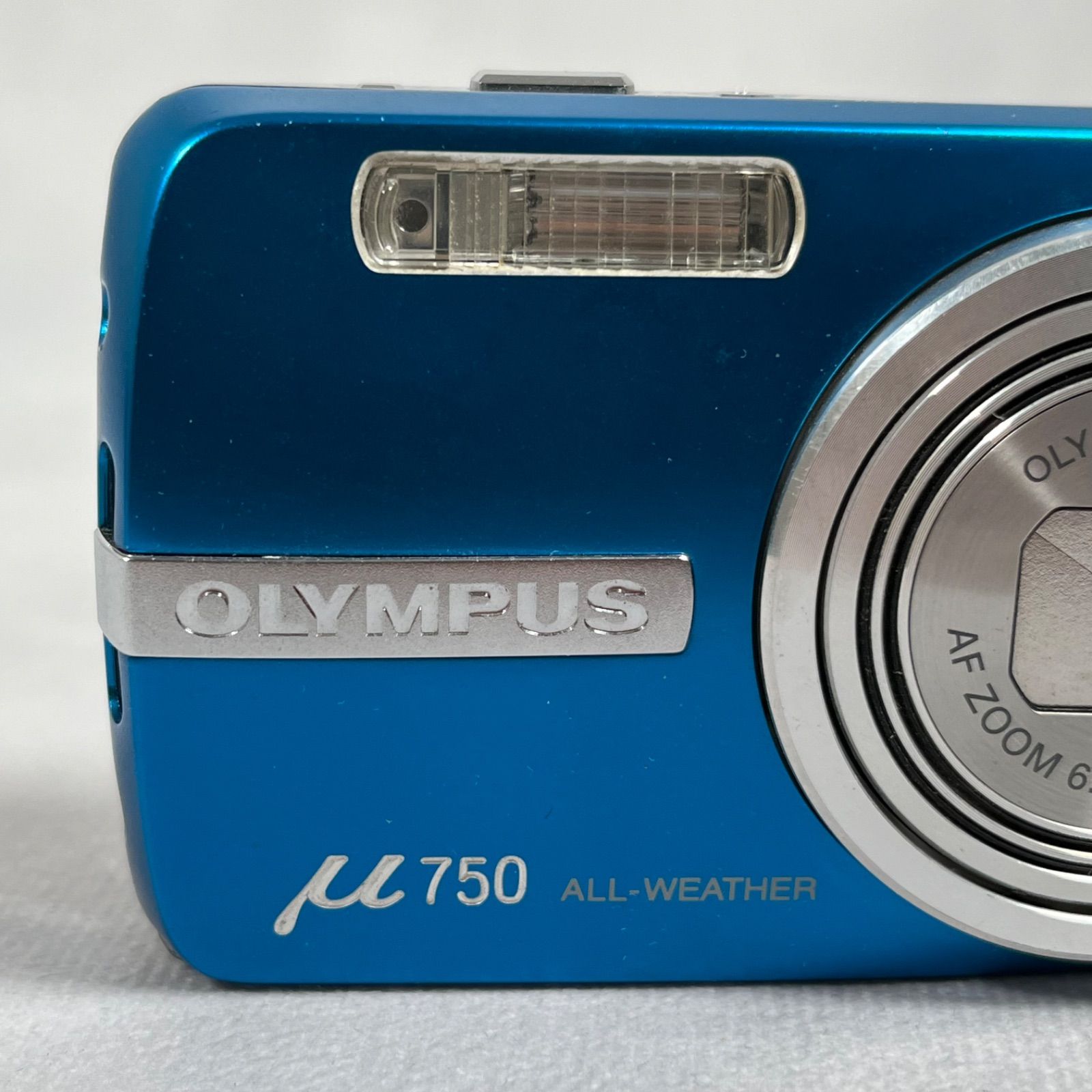 カメラ OLYMPUS μ750 レトロ デジカメ ブルー