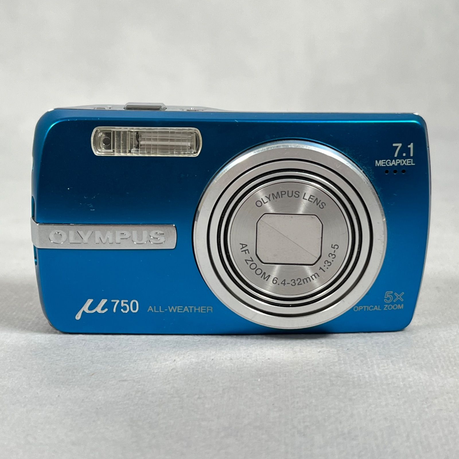 カメラ OLYMPUS μ750 レトロ デジカメ ブルー