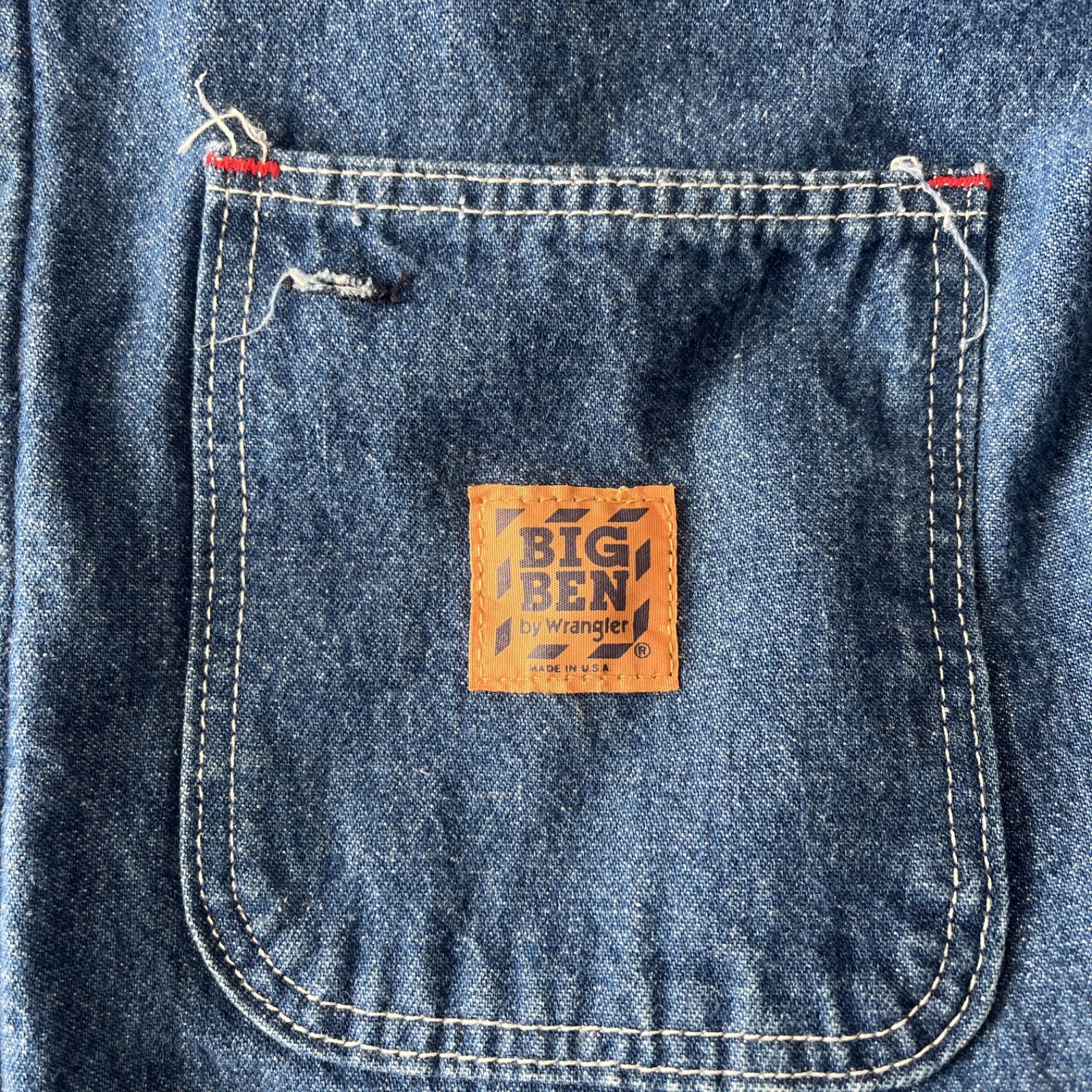 BIGBEN デニム カバーオール USA製 アメリカ製 80s ラングラー 裏