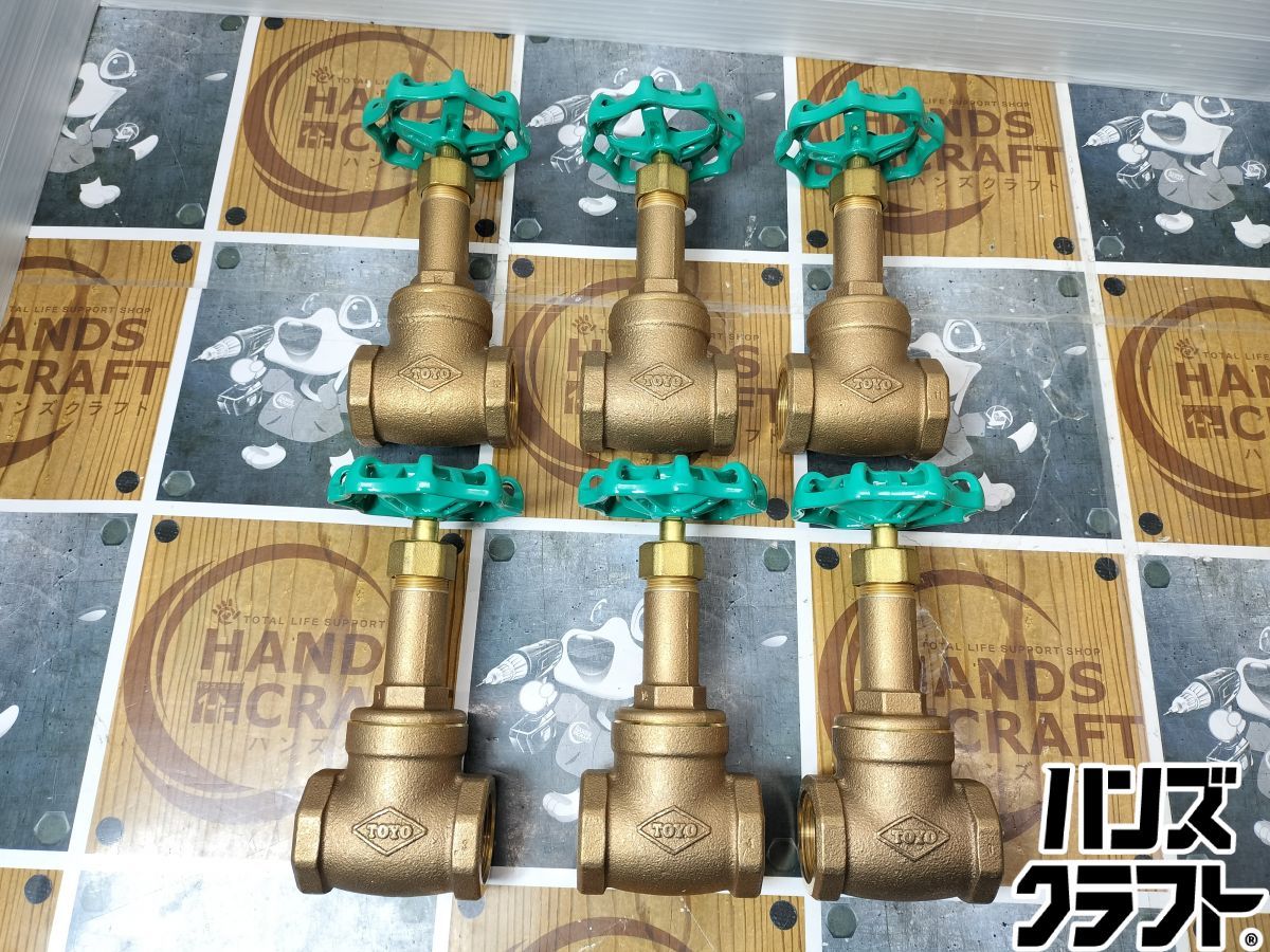 ◆ ♥品 東洋バルヴ J 10-BSR ねじ込み形 仕切弁 青銅 -10 K-1 セット 保管品 箱痛み有