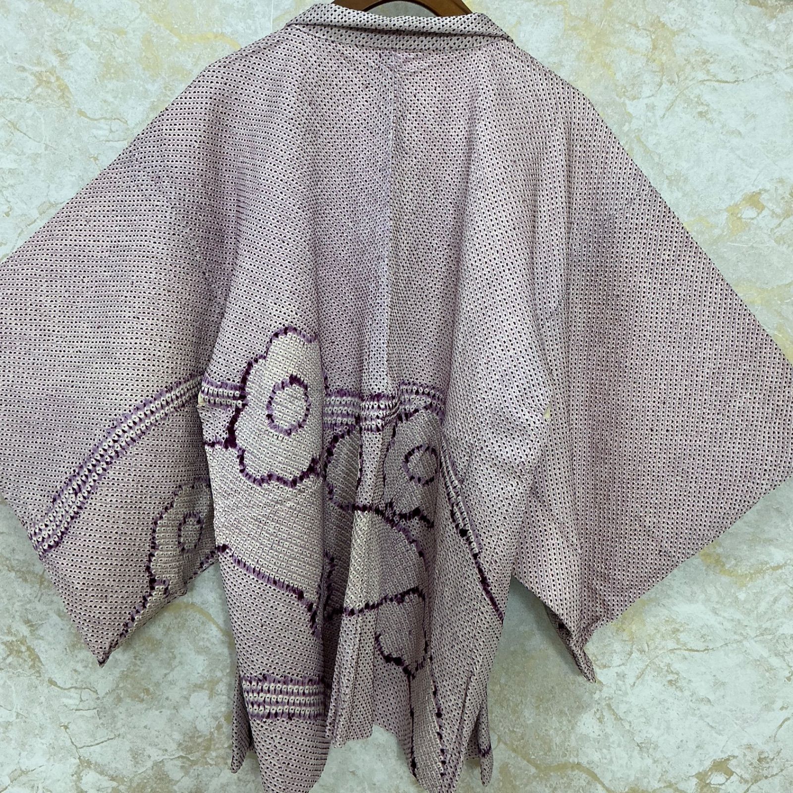 kimono+one◇kimonoarisa◇日本の総手絞り◇素敵な羽織◇正絹◇裄65丈 