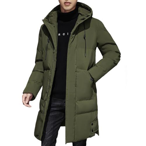 Ｋａｙｉｙａｓｕ ダウンコート メンズ ロングコート ベンチ ダウンジャケット 防寒 冬 厚手 フート付き 中綿ジャケット 暖かい 大きいサイズ ゆったり アウトドア おしゃれ カジュアル 無地 通勤 M 4 XLpo b 9332 ed