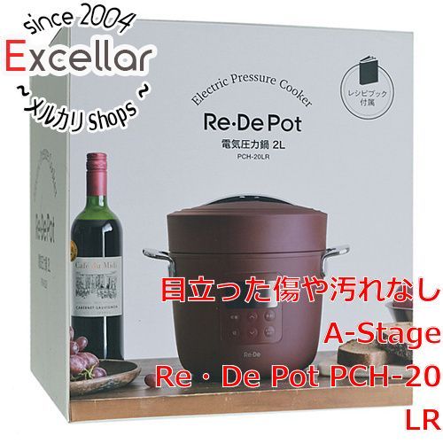 【新品未開封】A-Stage PCH-20LR Re・De Pot レッド bn:13] A-Stage 電気圧力鍋 Re・De Pot PCH-20LR レッド 未使用 【公式