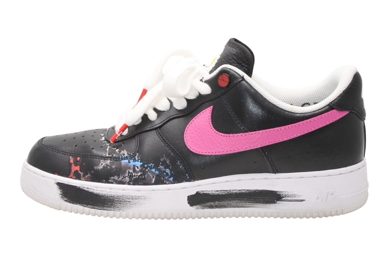 PEACEMINUSONE × Nike Air Force G-DRAGON NIKE ナイキ スニーカー パラノイズ ブラック マルチカラー レザー ゴム 30cm 中古 良品 4b011829 PEACEMINUSONE × Nike Air Force G-DRAGON NIKE ナイキ スニーカー