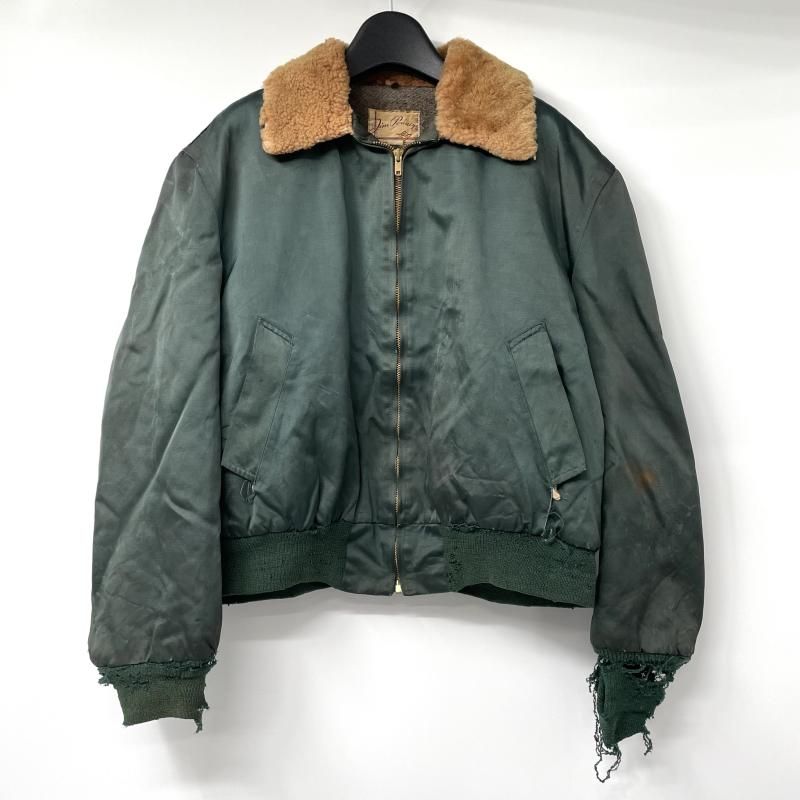 中古】50s Jim Penney レーヨンギャバジャケット グリーン △状態[17