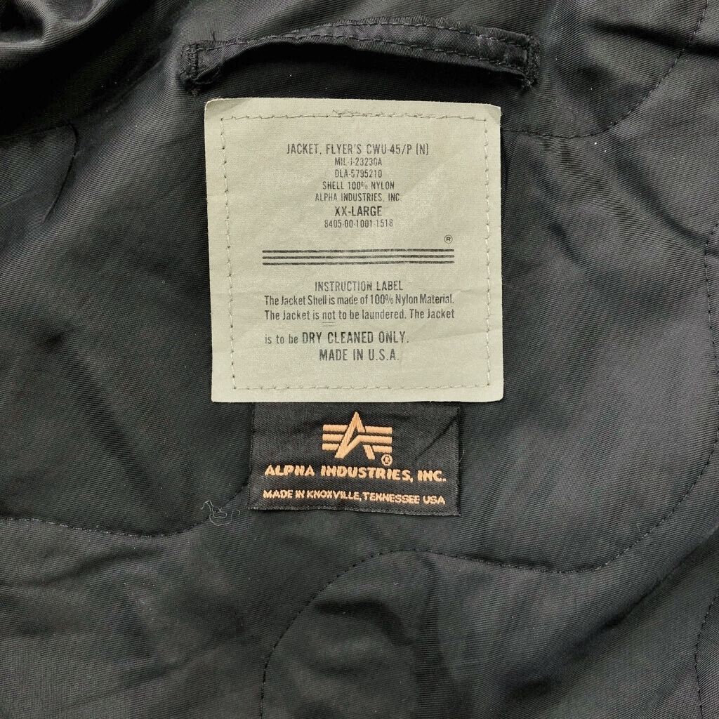 00年代 USA製 ALPHA INDUSTRIES アルファ インダストリーズ CWU-45/P