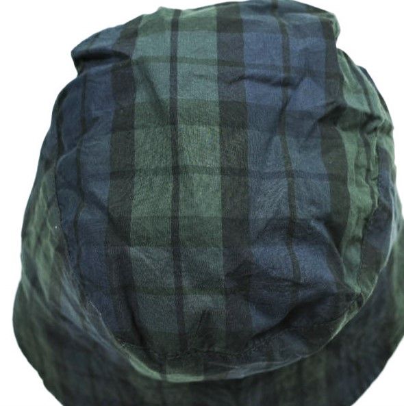 Engineered Garments エンジニアードガーメンツ アメリカ製 Bucket Hat - Nyco Cloth コットンナイロン バケットハット L(内周約61-62cm) BLACKWATCH チェック 帽子 g25325