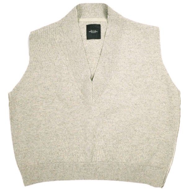 UNUSED アンユーズド 18AW V-NECK KNIT VEST オーバーサイズ Vネック 