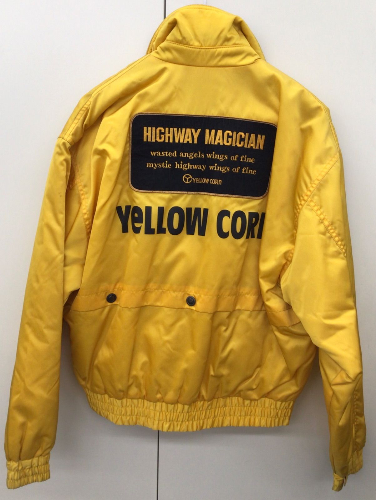 YELLOW CORN ライダースジャケット 中古・現状品】YELLOW CORN イエローコーン ナイロンヴィンテージ