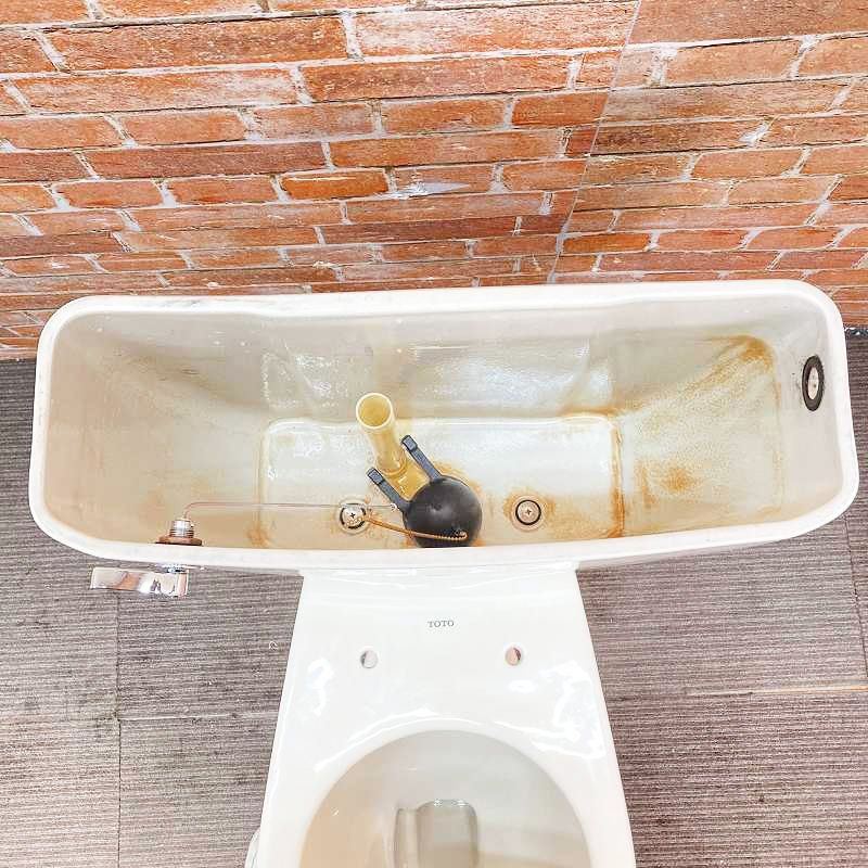  品 訳あり TOTO トイレ 洋式便器 壁排水 とタンク 一式セット アイボリー系 51 B トイレ 住宅設備